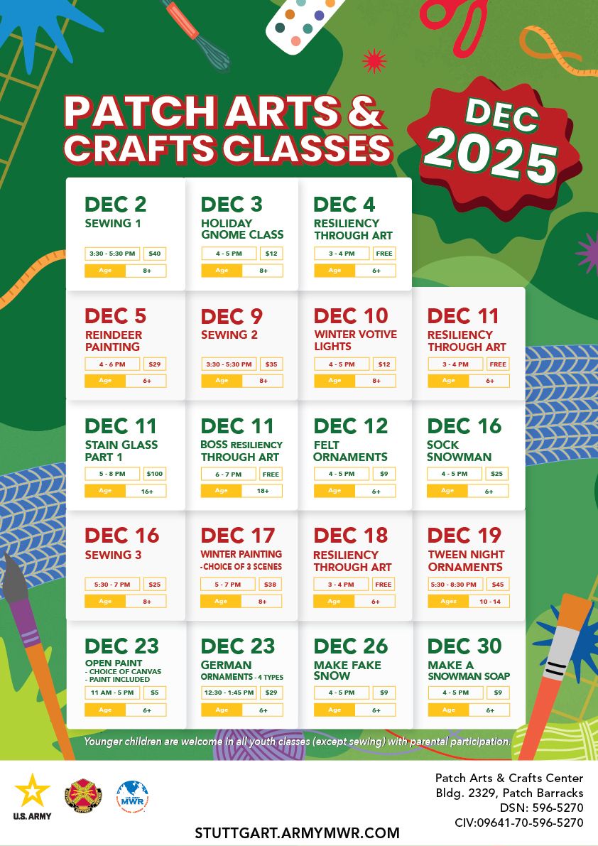 December Patch Arts & Crafts Calendar