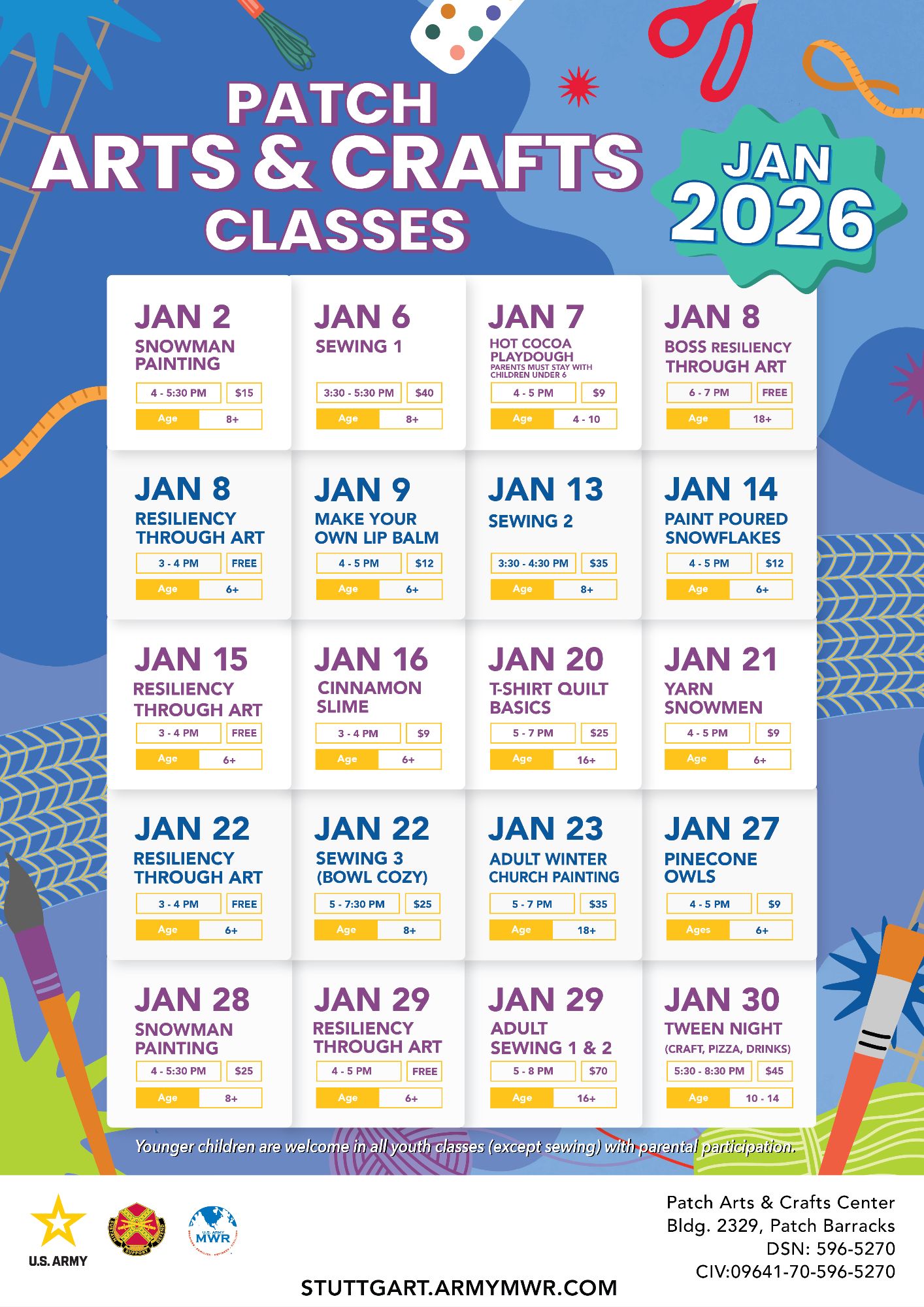 December Patch Arts & Crafts Calendar