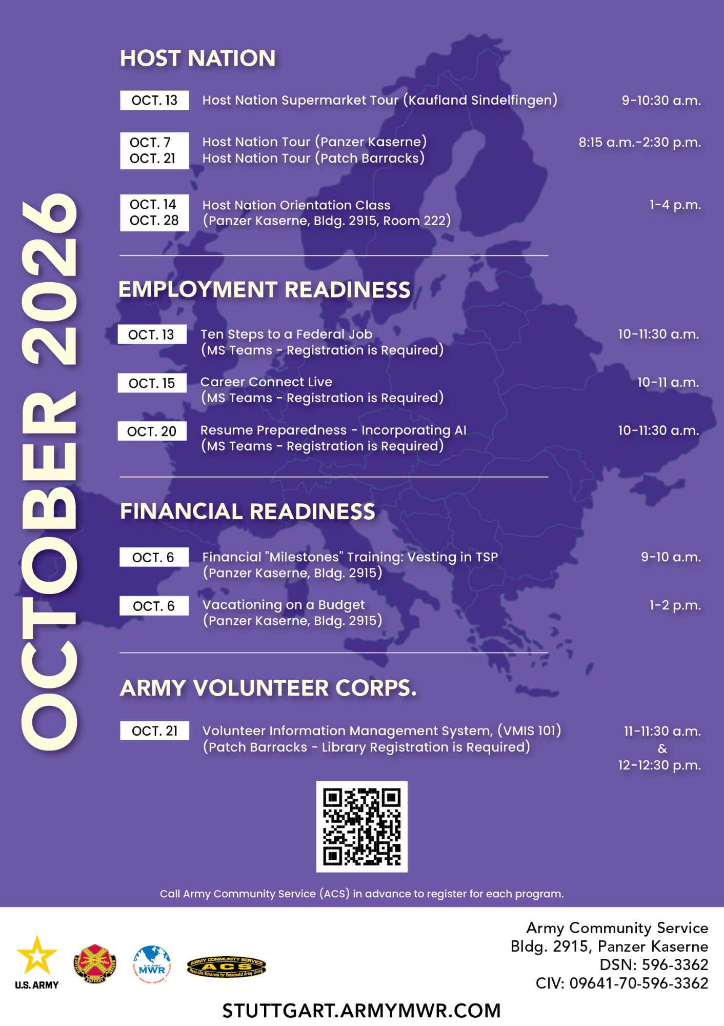 October Readiness Calendar