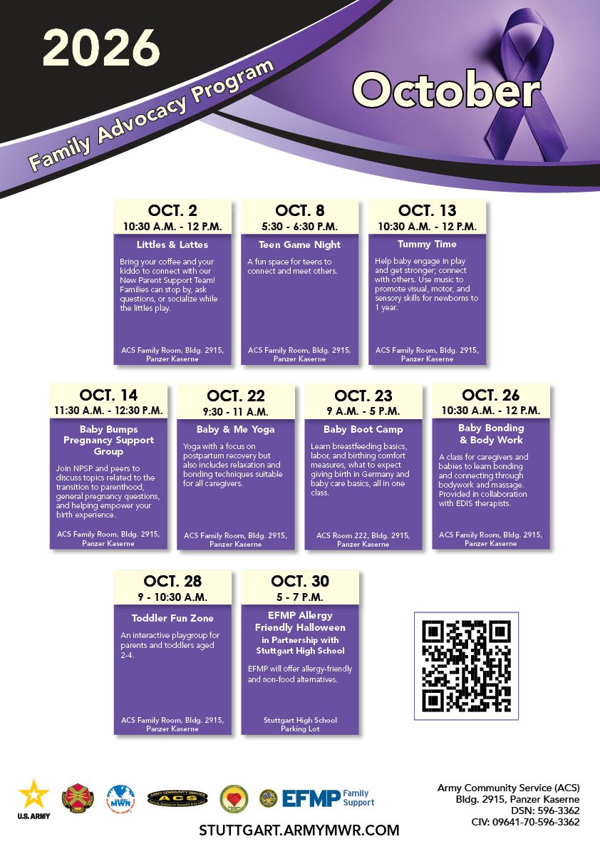 October FAP Calendar
